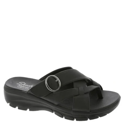 Abbildung von Skechers Damen Easy Going Sundown Flip Flop, Schwarz/Schwarz, 37 EU
