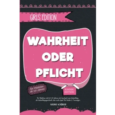 Abbildung von Wahrheit oder Pflicht für Mädchen ab 10, 11, 12 Jahren als Geschenk zum Geburtstag, Geburtstagsgeschenk, das coole Spiel Kinder &amp; Teenager