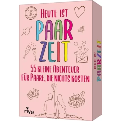 Abbildung von Heute ist Paarzeit: 55 kleine Abenteuer für Paare, die nichts kosten. Mikroabenteuer gemeinsame Zeit zu zweit. Tolles Geschenk Hochzeit, Jahrestag und Valentinstag