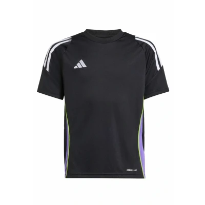 Abbildung von adidas Performance TIRO24 Short Sleeve Sport Tshirt Black purple rush für Kinder, Größe: 116,