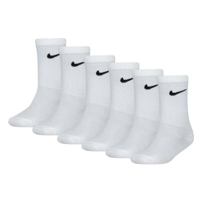 Abbildung von Nike Sportswear Basic CREW 6 PACK Unisex Socken für Kinder, Größe: 27 35, White