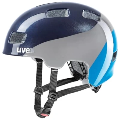 Abbildung von uvex hlmt 4 Leichter Fahrradhelm für Kinder individuelle Größenanpassung waschbare Innenausstattung deep Space Blue 55 58 cm