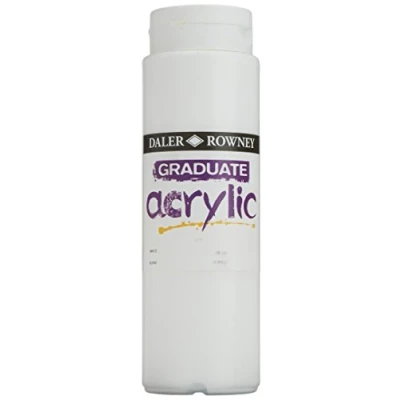Abbildung von DR Graduate Acrylic DR123500011 Acrylfarbe, 500 ml, Weiß