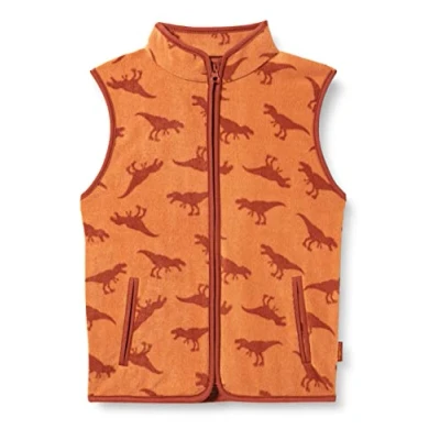 Abbildung von Playshoes Unisex Kinder Fleece Weste Outdoor Oberteil, Dinos, 86