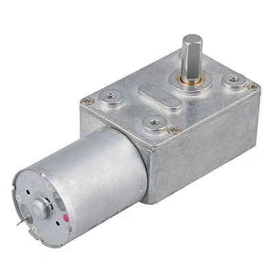 Abbildung von BQLZR DC 12V 2RPM Quadratisch hohe Drehmomente Turbo Schnecken Getriebe Motor Rechtwinklig Getriebemotor Langlebig Bequem
