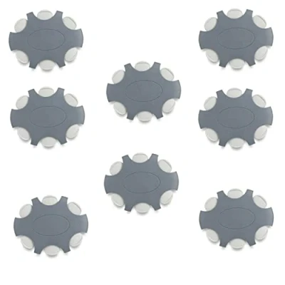 Abbildung von JB White 48 Stück ProWax Cerumenfilter für Hörgeräte geeignet Oticon und Bernafon Lautsprecher, 8x Spender Disk mit 6 Werkzeugen Filtern, grau