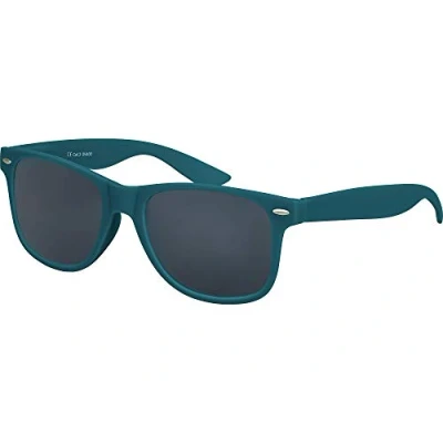 Abbildung von Balinco Sonnenbrille UV400 CAT 3 CE Rubber mit Federscharnier für Damen &amp; Herren (dunkelblau/grün smoke)