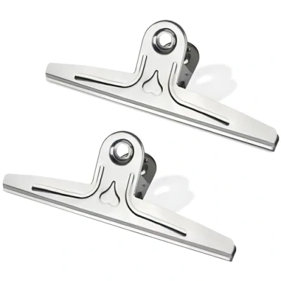 Abbildung von Extra Large Bulldog Clips, Coideal 2 Pack 1 Foot Long Edelstahl Jumbo Giant Binder Clips Papierklemmen Holder für Drawing Board, Art, Lehrer, Home Office School Supplies (Silber, 11 4/5 Zoll)
