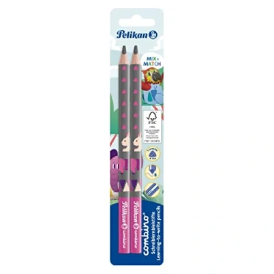 Abbildung von Pelikan 811187 Schreiblernbleistift Combino blau, 2 Stück auf Blisterkarte
