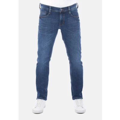 Abbildung von Mustang Oregon Jeans Tapered Fit, Herren, Größe: 38x34, Mid blue denim