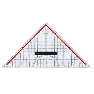 Abbildung von Rumold TZ und Geometriedreieck/1158 32,5cm transparent Kunststoff