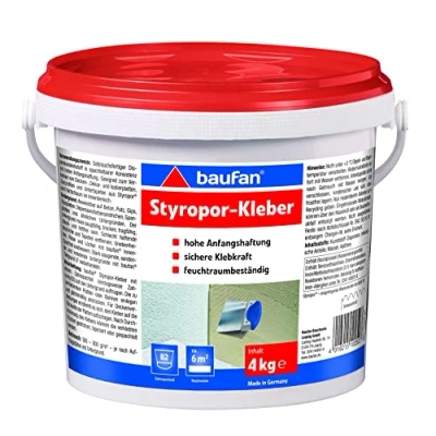 Abbildung von Baufan Styroporkleber 4 Kg Lösemittelfreier Bastelkleber