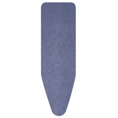 Abbildung von Brabantia Dicke Schaumstoff und Filzpolsterung Bügelbrettbezug, Baumwolle, Denim blau, Size B (124 x 38 cm)