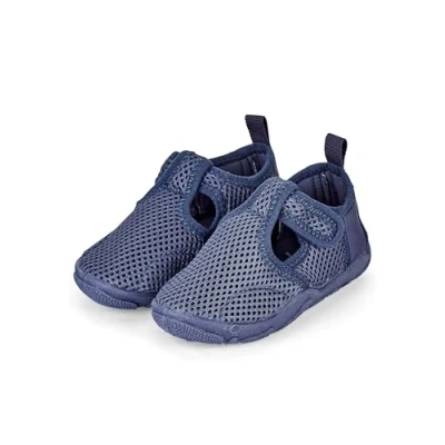 Abbildung von Sterntaler Badeschuh Mesh mit Klettverschluss aus Unisex Kinder Aquaschuhe unifarben Kinderschuhe rutschfester Sohle für Badespaß blau, 25/26