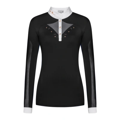 Abbildung von Fair Play Turniershirt Cathrine Rosegold Schwarz/Weiß 40