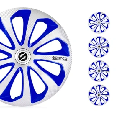 Abbildung von SPARCO Sicilia SPC1575SVBLC Radblenden 15Zoll Blau, silber, carbon