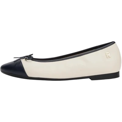 Abbildung von Tommy Hilfiger Klassischer Ballerina, Damen, Größe: 39, Newsprint Schuhe