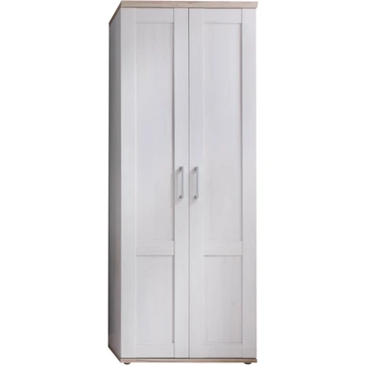 Abbildung von ROMANCE Garderobenschrank in Sibiu Lärche / Eiche San Remo Optik Landhausstil Flurgarderoben Schrank mit viel Stauraum 76 x 201 39 cm (B/H/T)