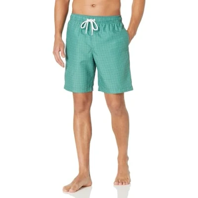 Abbildung von Amazon Essentials Herren Badehose, 23 cm, Mit Lockerer Passform und Schnelltrocknend Auslauffarben, Grünblau, XL