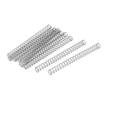 Abbildung von sourcing map 10 Stück Druckfedern Ersatz Druckfeder Spiralfeder Stahlfeder 0.4mmx4mmx45mm aus 304 Edelstahl Silber Ton