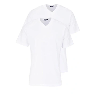 Abbildung von Schiesser American Vneck MPACK:2 Nachtwäsche Shirt, Herren, Größe: 3XL, Weiß