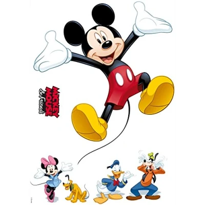 Abbildung von Komar Disney Deco Sticker Mickey AND FRIENDS 50x70cm Wandtattoo, Wandsticker, Wandaufkleber, Wandbild, Maus, Minnie Kinderzimmer 14017h