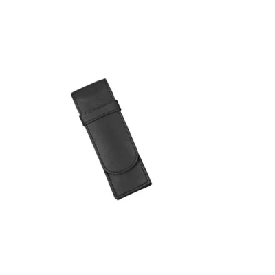 Abbildung von Alassio 2668 Schreibgeräteetui aus echtem Leder, Etui in schwarz, Stiftetui ca. 14 x 4,5 2 cm, Lederetui für Stifte