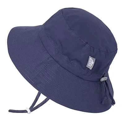 Abbildung von Jan &amp; Jul Baby Fischerhut, Sonnenhut mit Verstellbarem Kinnriemen (Navy, 6 24 Monate)