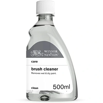 Abbildung von Winsor &amp; Newton 3049740 Pinselreiniger für Acrylfarben Ölfarben, eingetrocknete Farben werden sicher und schonend gelöst Pinsel, Farbspachtel anderen farbverschmutzte Oberflächen 500ml