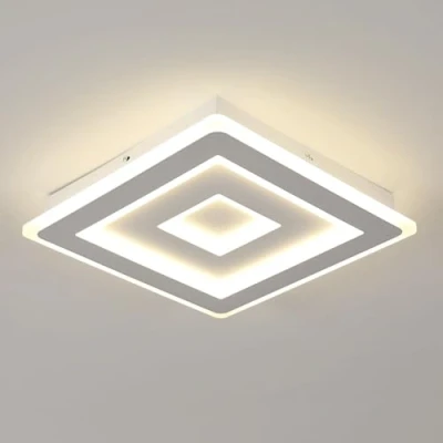 Abbildung von Comely Deckenleuchte Quadrat 52W 4500K Deckenlampe Acryl Beleuchtung Modernes Design Flimmerfrei Schlafzimmer Wohnzimmer Flur Natürliche Energiesparend Lampe 40cm.