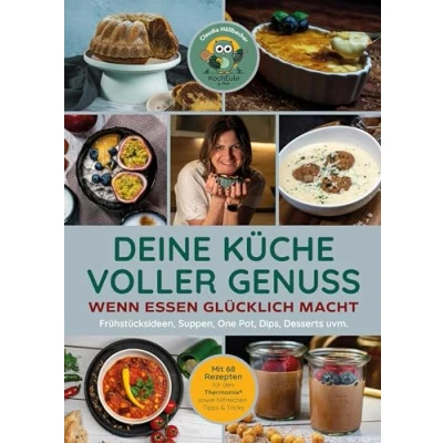 Abbildung von Deine Küche voller Genuss: Wenn Essen glücklich macht: Frühstücksideen, Suppen, One Pot, Dips, Desserts uvm. Mit 68 Rezepten für den Thermomix® sowie hilfreichen Tipps &amp; Tricks