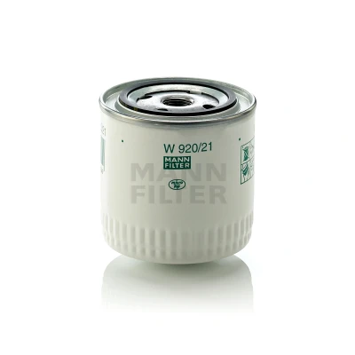 Abbildung von MANN FILTER W 920/21 Ölfilter 3/4 16 UNF mit einem Rücklaufsperrventil Anschraubfilter LADA: Niva, 1200 1500 Estate, Riva Saloon, ALFA ROMEO: 155, 164