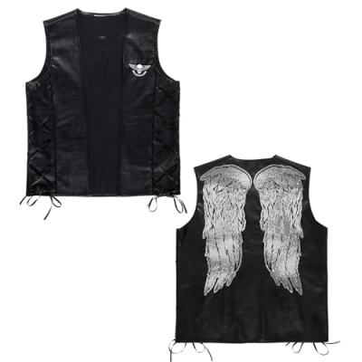 Abbildung von W WIDMANN MILANO Party Fashion Biker Weste im Lederlook, Rocker, Karneval, Halloween