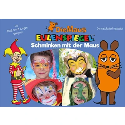 Abbildung von Eulenspiegel 206324 Schminken mit der Maus, für ca. 60 Masken, Schminkfarben, Karneval, Mottoparty
