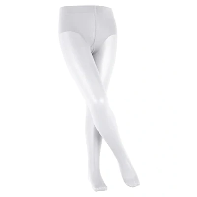 Abbildung von Falke PURE MATT 30 Denier Transparent Strumpfhose für Kinder, Größe: 152/158, Weiß