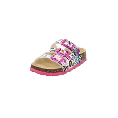 Abbildung von Superfit Fussbettpantoffel Hausschuh, Weiß/Mehrfarbig 1100, 28 EU