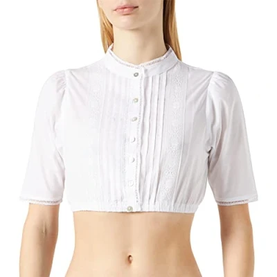 Abbildung von Stockerpoint Damen B 7086 Dirndlbluse, Weiss, 42