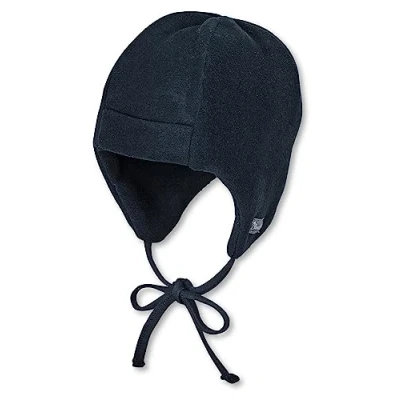 Abbildung von Sterntaler Mütze für Jungen mit Bommel und Ohrenklappen, Gefüttert, Alter: 3 4 Monate, Größe: 39, Blau (Marine)