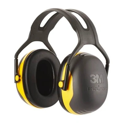 Abbildung von 3M Peltor X2 Kapselgehörschutz idealer Gehörschutz vor hohen Geräuschpegeln im Bereich von 94 105 dB (SNR: 31 dB), zum Beispiel beim Arbeiten mit Schleifmaschinen, 1 er Pack, Schwarz/Gelb