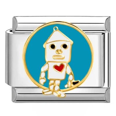 Abbildung von Quiges 9mm Italian Style Charm Modell Edelstahl Liebe für Italien Armbänder