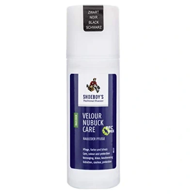 Abbildung von Shoeboy&#039;s Velour Nubuck Care 75 ml zur Pflege, Farbaktivierung und Schutz für Velours , Nubuk Wildleder in der Farbe schwarz