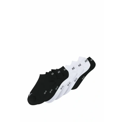 Abbildung von PUMA KIDS INVISIBLE Unisex Socken Sneaker für Mädchen und Jungen 7 Paar, Farbe:White/Black, &amp; Strümpfe:27 30