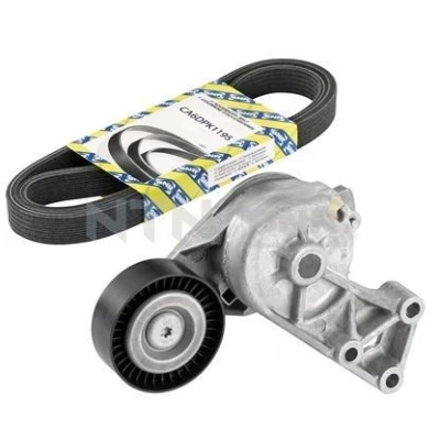 Abbildung von SNR KA857.06 Keilrippenriemensatz VOLKSWAGEN: Golf 4, Transporter 5 Bus, 5, SKODA: Octavia 1 Combi, Fabia I Hatchback