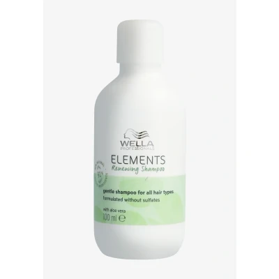 Abbildung von Wella Professionals Elements Renewing Shampoo ohne Sulfate und Silikone beruhigende Haarpflege für empfindliche juckende Kopfhaut mit Aloe Vera Vitmain E 250 ml