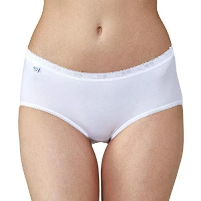 Abbildung von sloggi Damen Basic+ Midi 2P Slip, White, 38