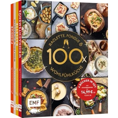 Abbildung von Die große Winter Wohlfühlküche 100 Rezepte: 4 Bücher im Set Koch dich glücklich mit Raclette, Fondue, Soulfood und mehr