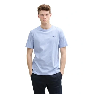 Abbildung von TOM Tailor Tshirt basic, Herren, Größe: XL, Sapphire blue/white