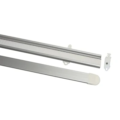 Abbildung von GARDINIA Paneelwagen Für Flächenvorhangschienen / Innenlauf Gardinenstangen, Scheibengardinen, Klettband, Vormontierte Rollen, 70 cm, Atlanta, Silber