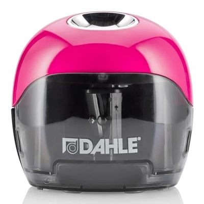 Abbildung von Dahle elektrische Spitzmaschine 250, zwei gegenüberliegende Messer, batteriebetrieben, magenta, 00250 16892