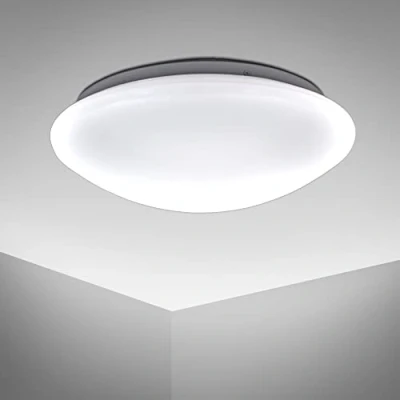 Abbildung von B.K.Licht LED Deckenleuchte, 1 flammig, Leuchtmittel Board fest integriert, Bad Deckenlampe Design Deckenstrahler IP44 Badezimmer Küche Flur